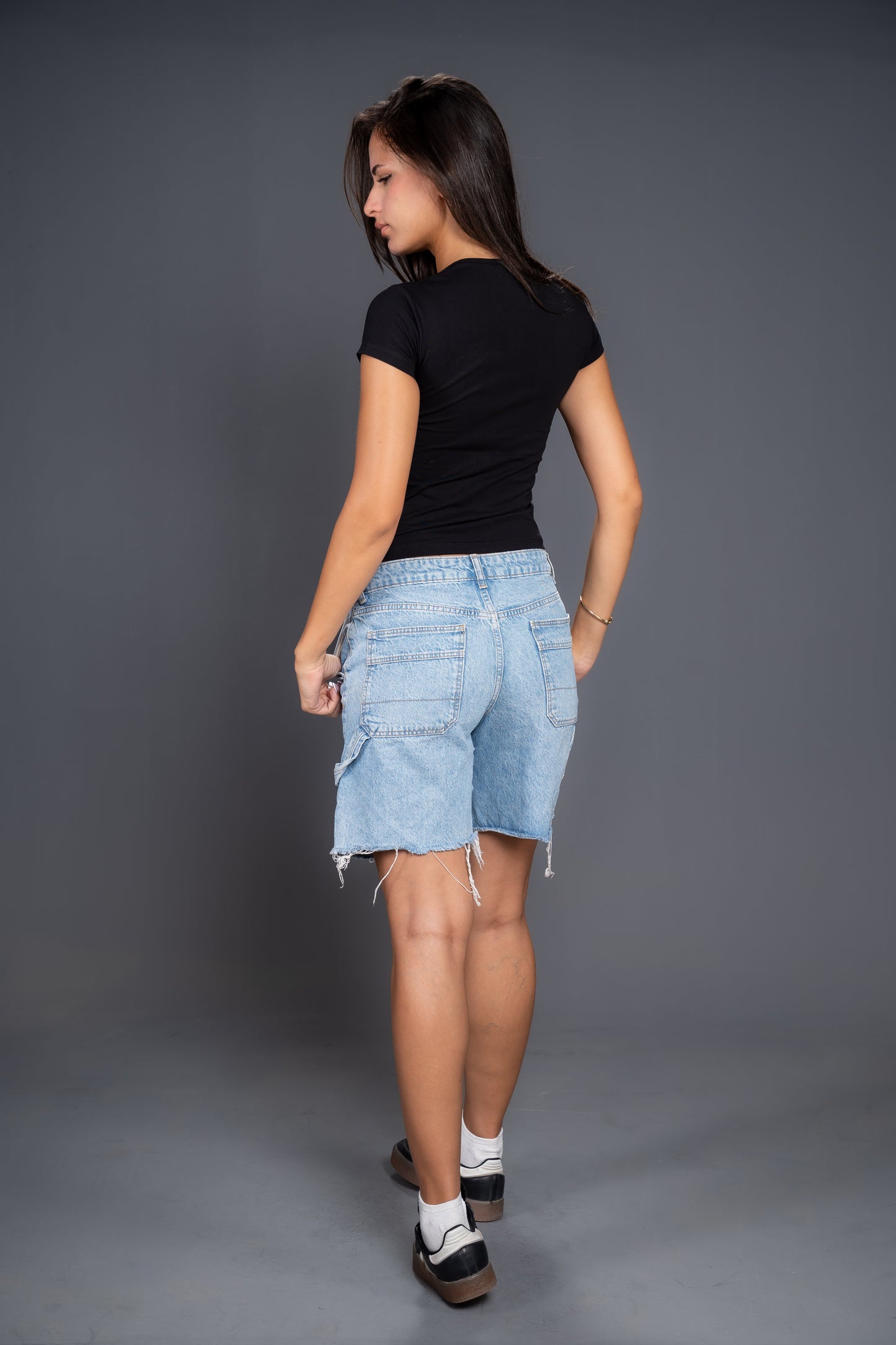 Women’s Cotton Square Neck Short Sleeve Top – Slim Fit Casual Essential