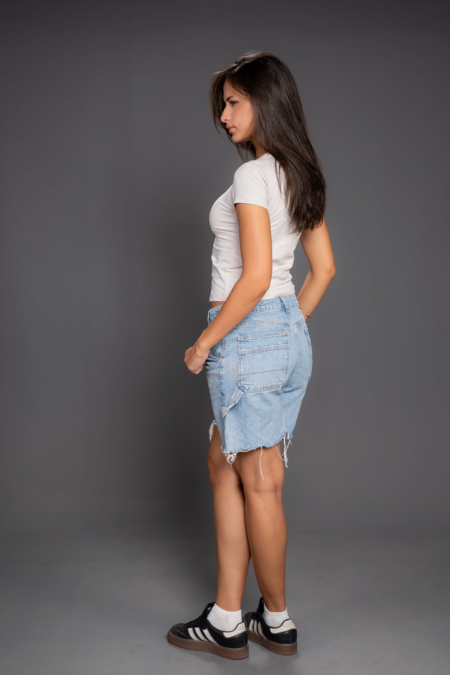 Women’s Cotton Square Neck Short Sleeve Top – Slim Fit Casual Essential