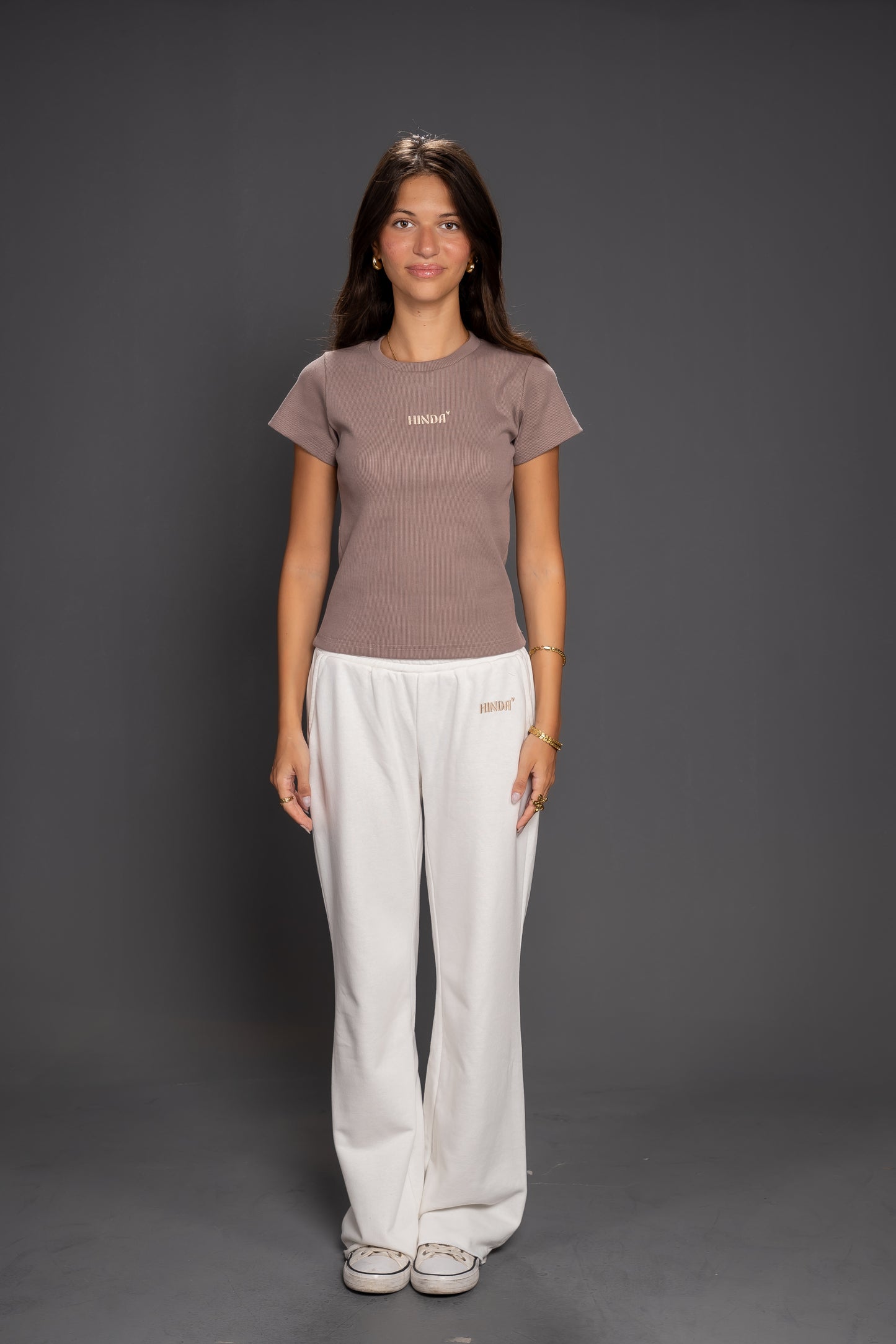 Women’s Ribbed Short Sleeve Crop Top – Slim Fit Casual Essential